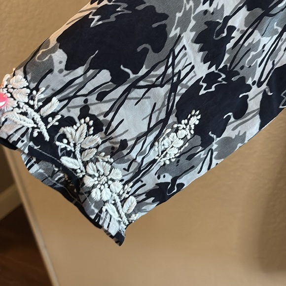 Amaya NAOMI BLACK SILK DRESS/ Size 42-M-L - Picture 7 of 14